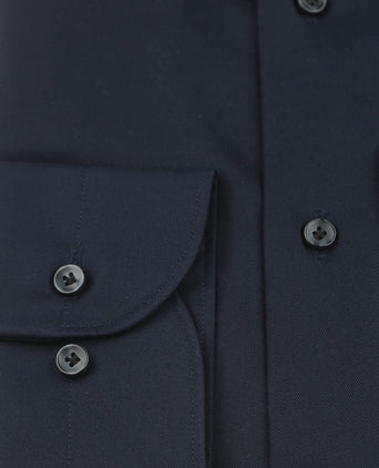 Twill overhemd donkerblauw