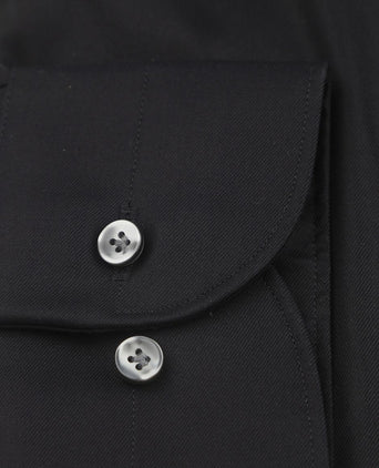 Twill overhemd zwart