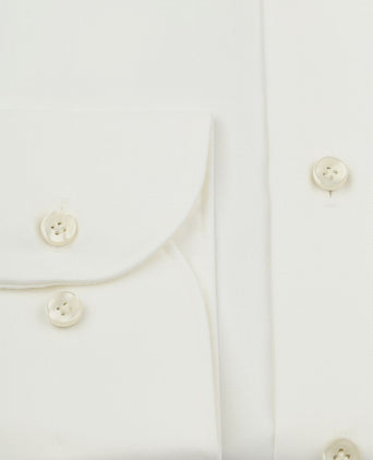 Profuomo twill overhemd off white | Slim-fit