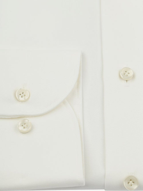 Profuomo twill overhemd off white | Slim-fit