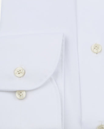Profuomo twill overhemd wit | Slim-fit