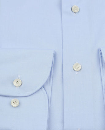 Twill overhemd lichtblauw
