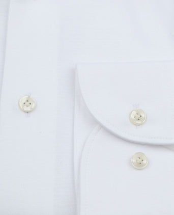 Profuomo knitted overhemd wit | Slim-fit