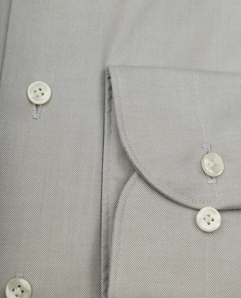 Twill overhemd lichtgroen