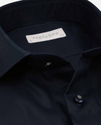 Supima overhemd donkerblauw