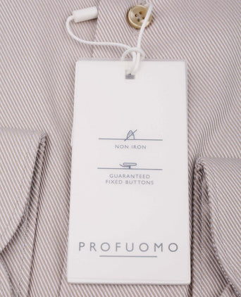 Heavy twill overhemd beige