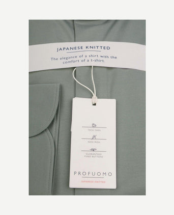 Japanese knitted overhemd groen