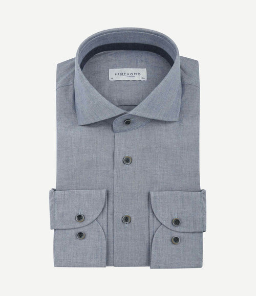 Overhemd flanel blauw
