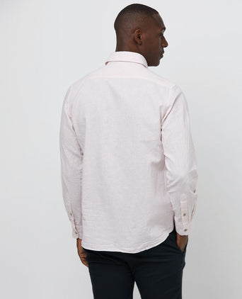 Profuomo overhemd linnen roze | Slim-fit