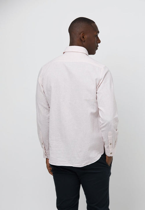 Profuomo overhemd linnen roze | Slim-fit