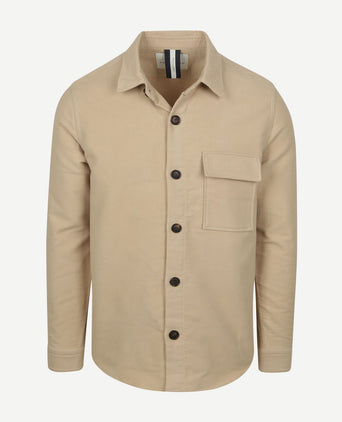Overshirt moleskin beige