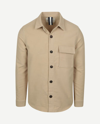 Overshirt moleskin beige