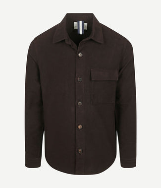 Profuomo overshirt moleskin donkerbruin Profuomo overshirt moleskin donkerbruin