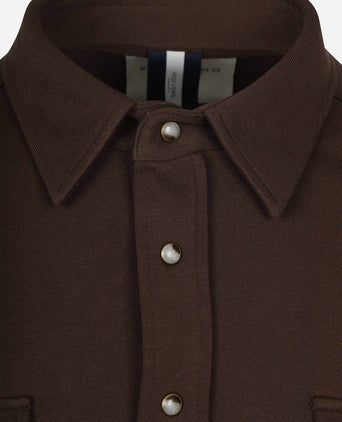 Overshirt western donkerbruin