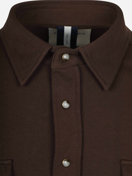 Overshirt western donkerbruin
