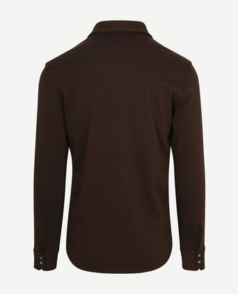 Overshirt western donkerbruin