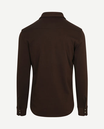 Overshirt western donkerbruin