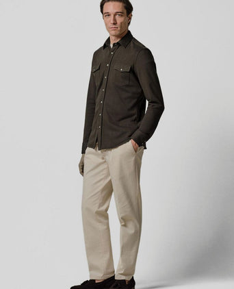 Overshirt western donkerbruin