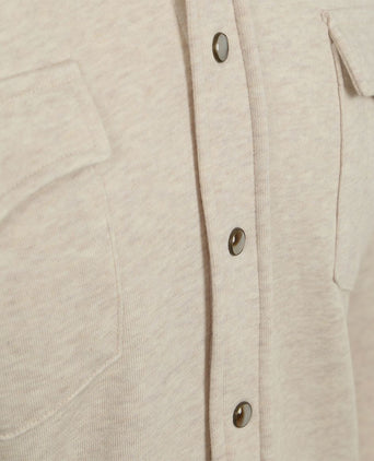 Profuomo overshirt western jersey ecru