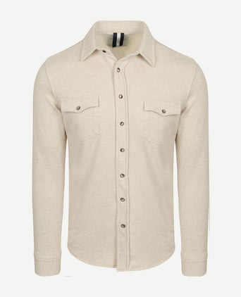 Profuomo overshirt western jersey ecru