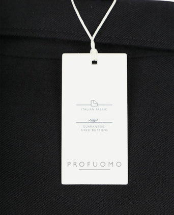 Overshirt wool donkerblauw