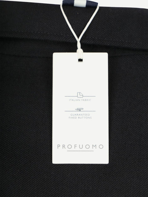 Overshirt wool donkerblauw