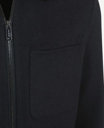 Overshirt woolblend donkerblauw