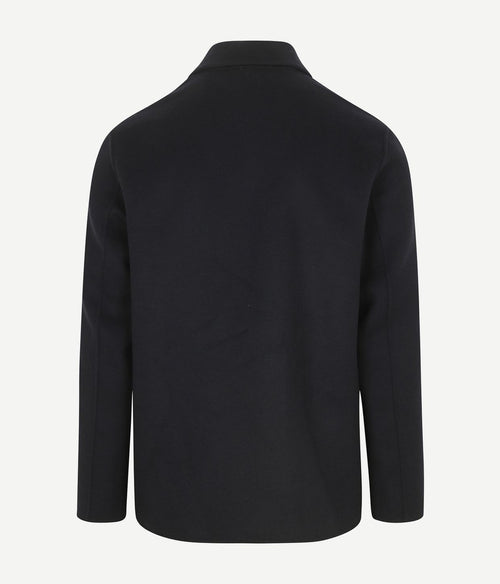 Profuomo overshirt woolblend donkerblauw