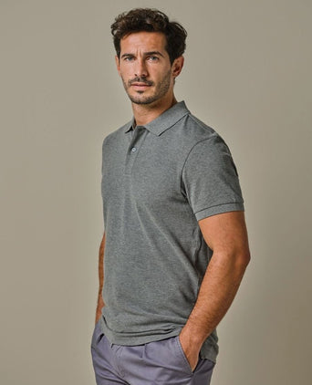 Profuomo piqué poloshirt antraciet