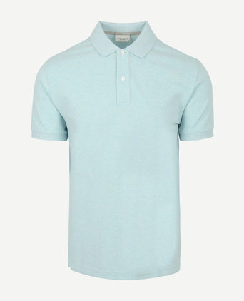 Profuomo piqué poloshirt aqua blauw