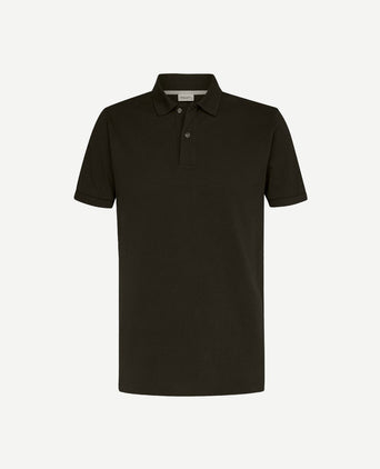 Profuomo piqué poloshirt army groen