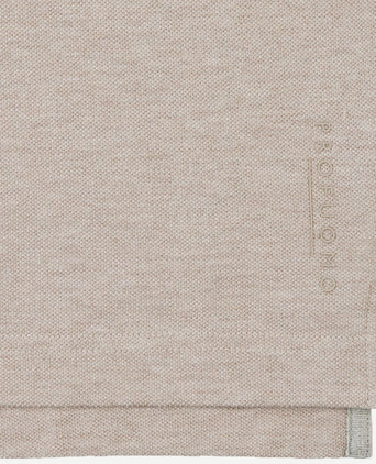 Piqué poloshirt beige
