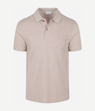 Piqué poloshirt beige Piqué poloshirt beige
