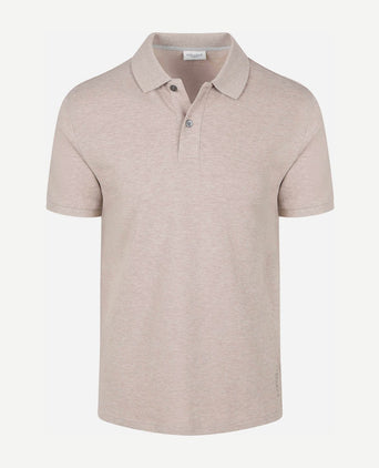 Piqué poloshirt beige