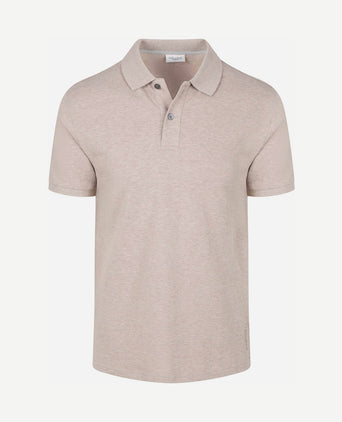 Piqué poloshirt beige