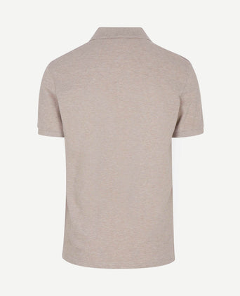 Piqué poloshirt beige