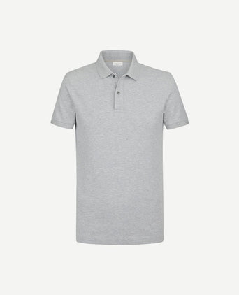 Profuomo piqué poloshirt grijs