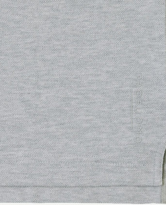 Profuomo piqué poloshirt grijs