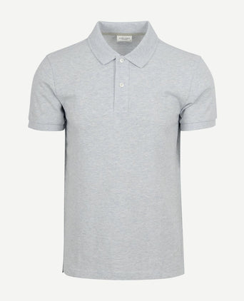 Profuomo piqué poloshirt grijs