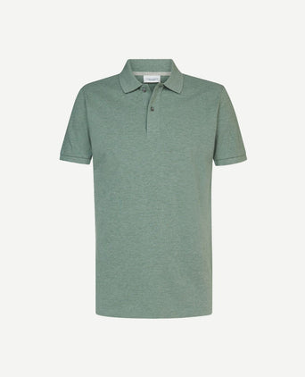 Profuomo piqué poloshirt groen