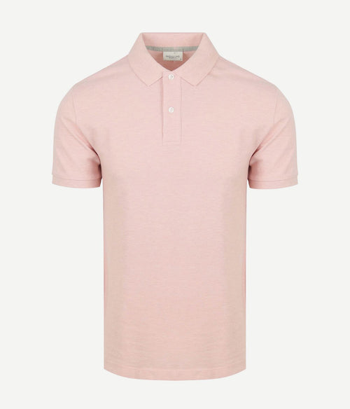 Profuomo piqué poloshirt lichtroze
