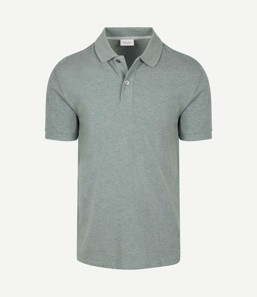 Piqué poloshirt melange groen
