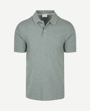 Piqué poloshirt melange groen