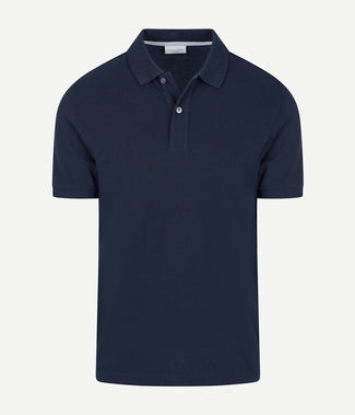 Piqué poloshirt donkerblauw Piqué poloshirt donkerblauw