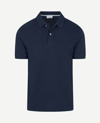Piqué poloshirt donkerblauw