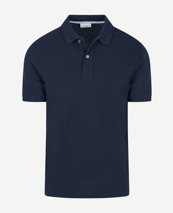 Piqué poloshirt donkerblauw