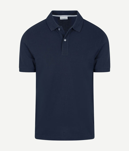 Piqué poloshirt donkerblauw