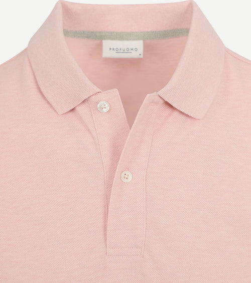 Profuomo piqué poloshirt roze
