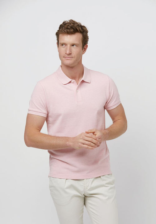 Profuomo piqué poloshirt roze