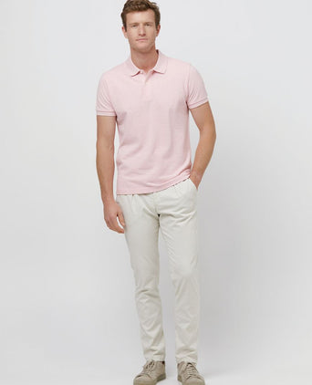Profuomo piqué poloshirt roze